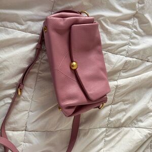 Vince Camuto NWOT Leather Meda Flap Crossbody in Cosmetic Pink